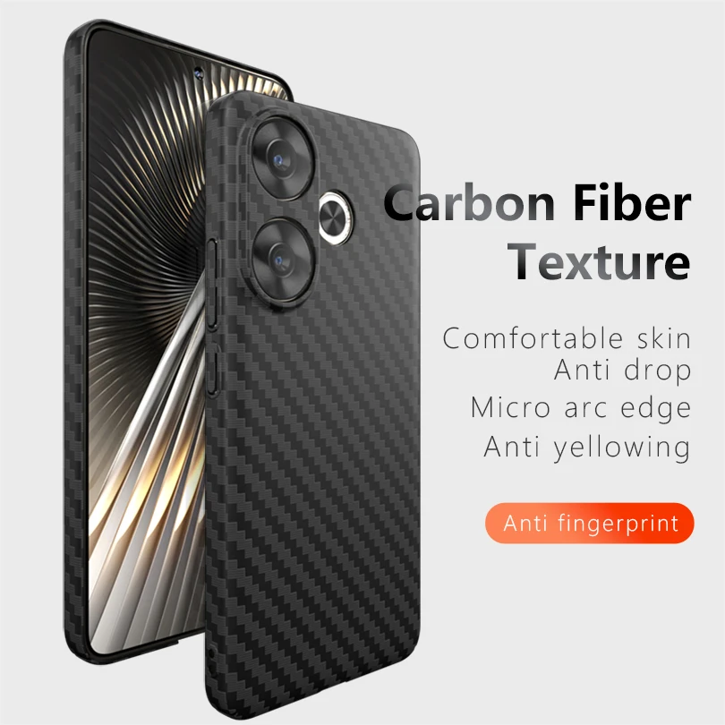 Luxury Carbon Fiber Texture Ultra Thin Hard PC Matte Back Phone Case Cover