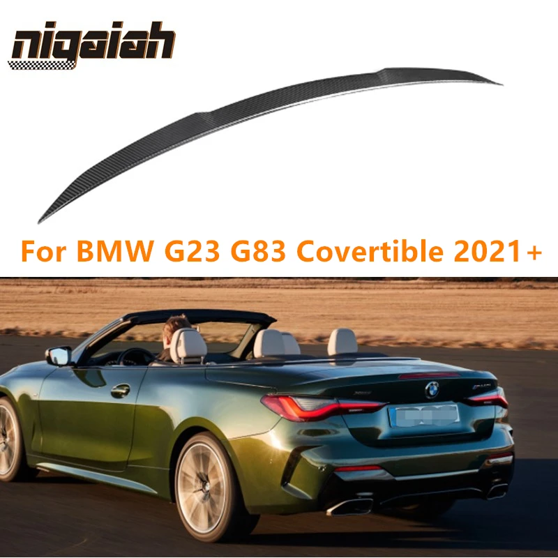 

Для 2-дверного седана BMW 4-Series G22 и 2020-2022 PSM стиль задний спойлер для крыла губа из настоящего углеродного волокна спойлер для багажника