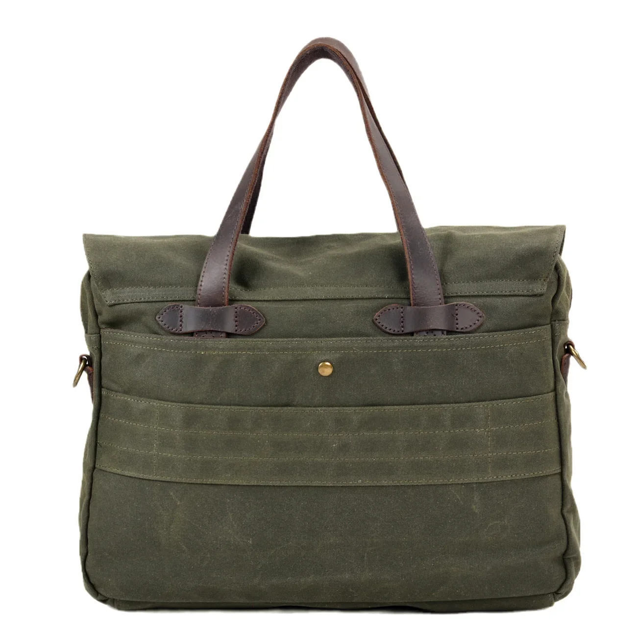 Canvas Briefcase Messenger Bag for Men