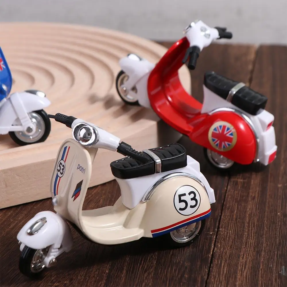 Pull-back Motorcycle Model Diecast Miniature Mini Motorcycle Vehicle Toy Inertia Simulation Motorcycle Toy Friend Children