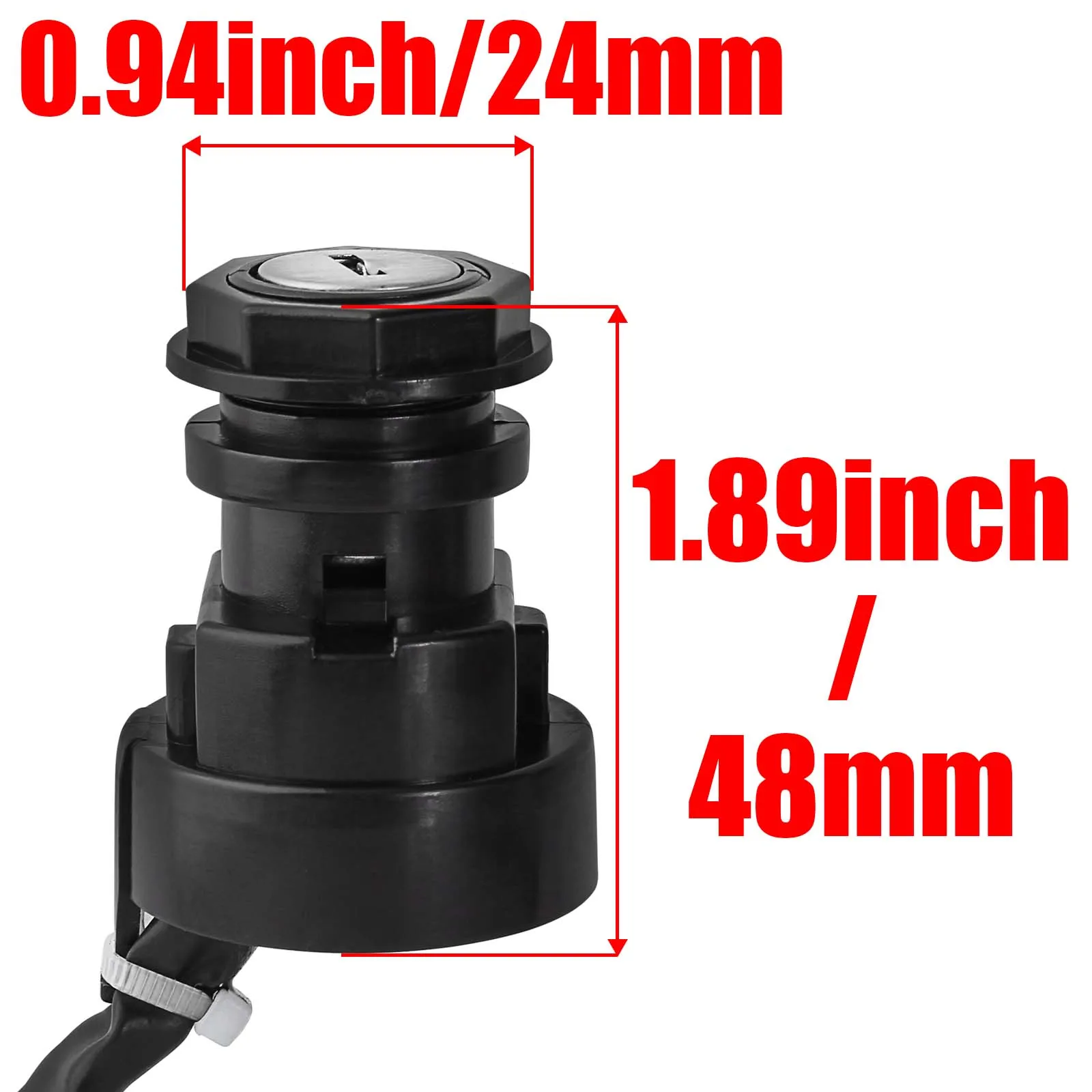Ignition Key Switch Yamaha Grizzly Big Bear Kodiak YFM350 YFM400 YFM550 YFM660 YFM700 YFM 350 400 550 660 700 28P-82510-00-00