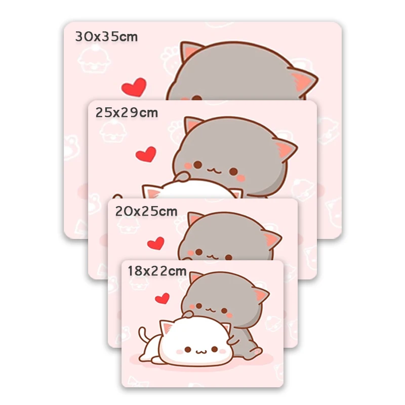 Anime Small Mouse Pad Peach Mochi Cat Cartoon Gamer Gaming Desk Keyboard Mat Kawaii Mousepad Laptops Desk Protector Mouse Mats mouse pad,gaming mousepad