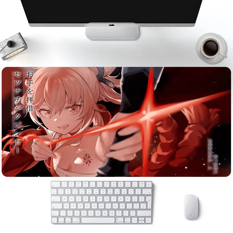 

Genshin Impact Mousepad Mouse Pad Computer Keyboard Mouse Mats Deskmat Xxl Rubber Mat Kamisato Ayato Pc Gamer Gaming Accessories