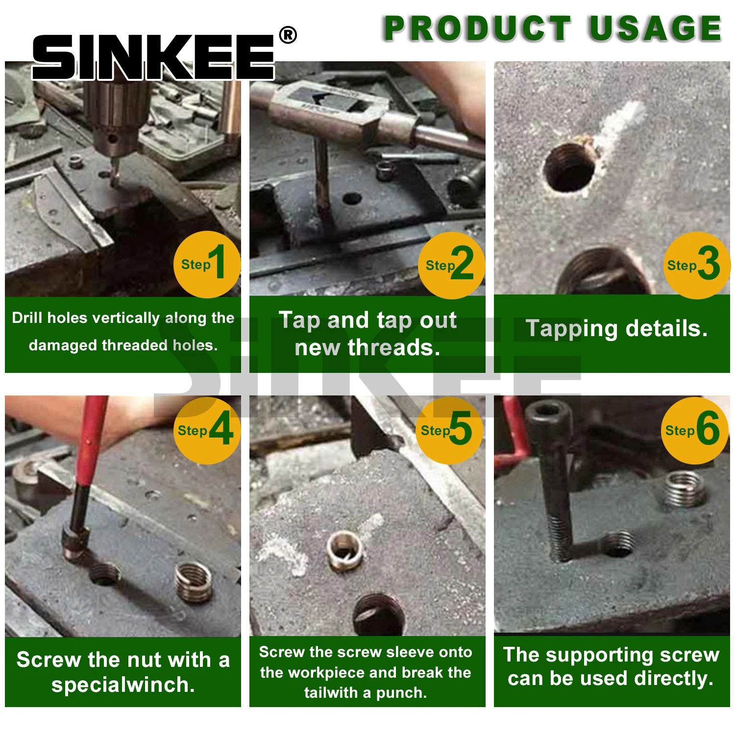 Como restaurar eixos danificados com precisão usando um kit de reparo de  rosca profissional?