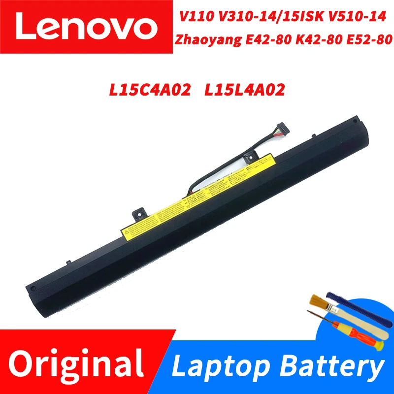 

Оригинальный аккумулятор Lenovo V310-14ISK/15ISK Zhaoyang E52 E42-80 L15C4A02 L15L4A02 32 Втч для ноутбука