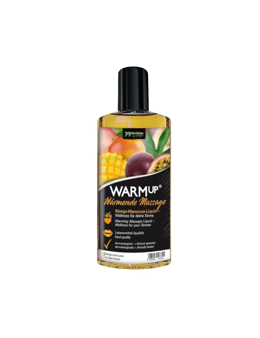 Aquaglide - Olio Da Massaggio Warmup Mango E Maracuya - 150 Ml-- Qualità Aromi Alimentari Sensi Senza Benessere Alta Dolci Tentano Coccolano Completam