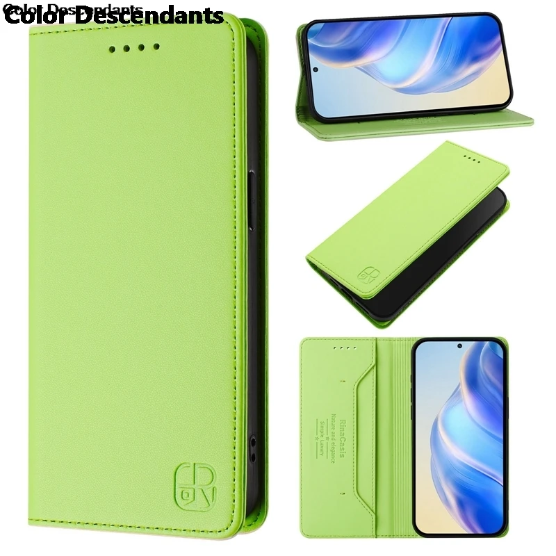 Luxury Leather Magnetic Wallet Case - Enhanced Protection