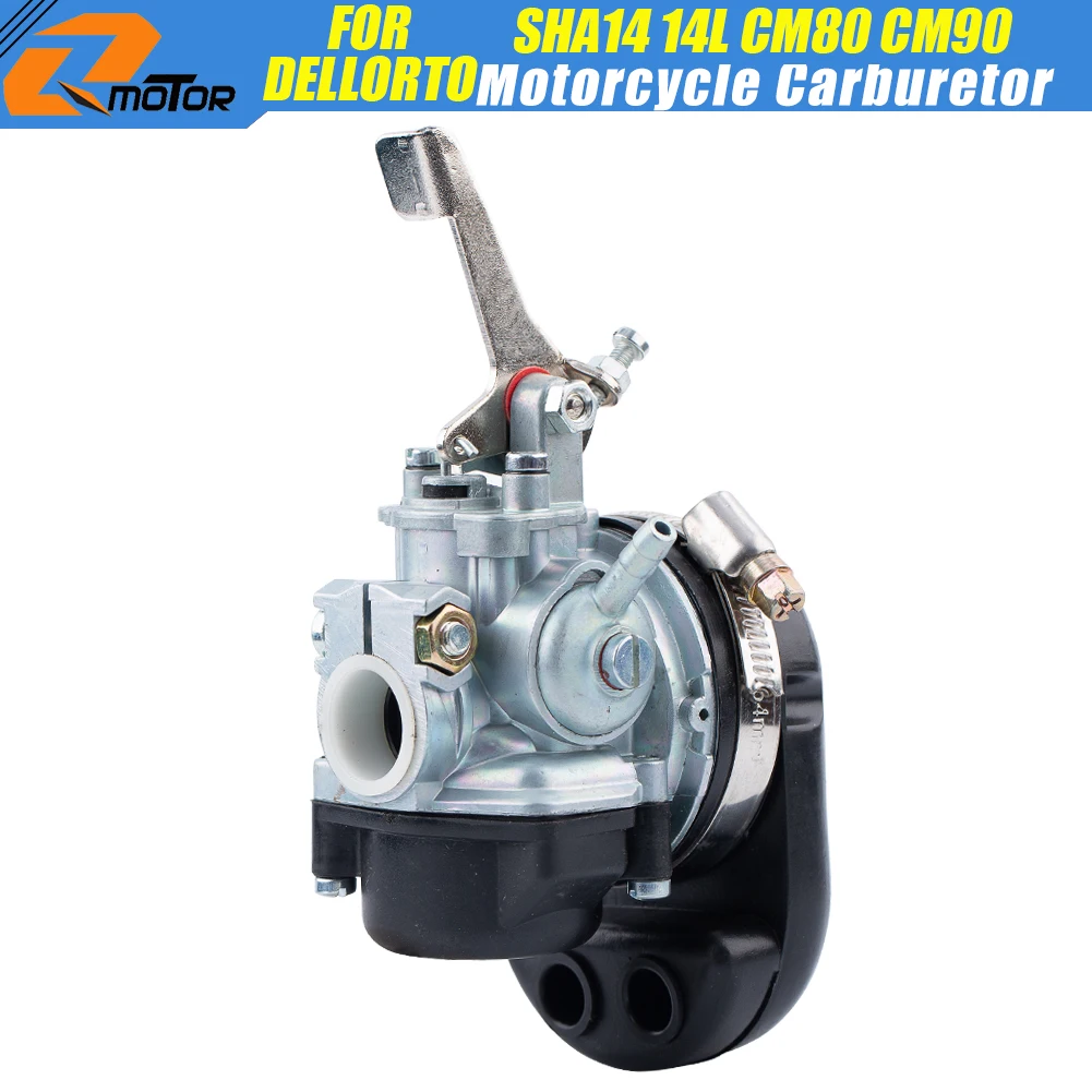 Carburatore Dellorto SHA 14-12 L – Montaggio Rigido Senza Olio, Starter A Leva, Rif. 1515, Per Motori E Scooter