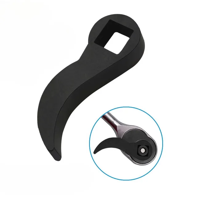 Angle Type Half Axle Disassembly Tool,Drive Pry bar Adapter used for Open-end Wrenches,Disassembling Axles Repair Tool 5