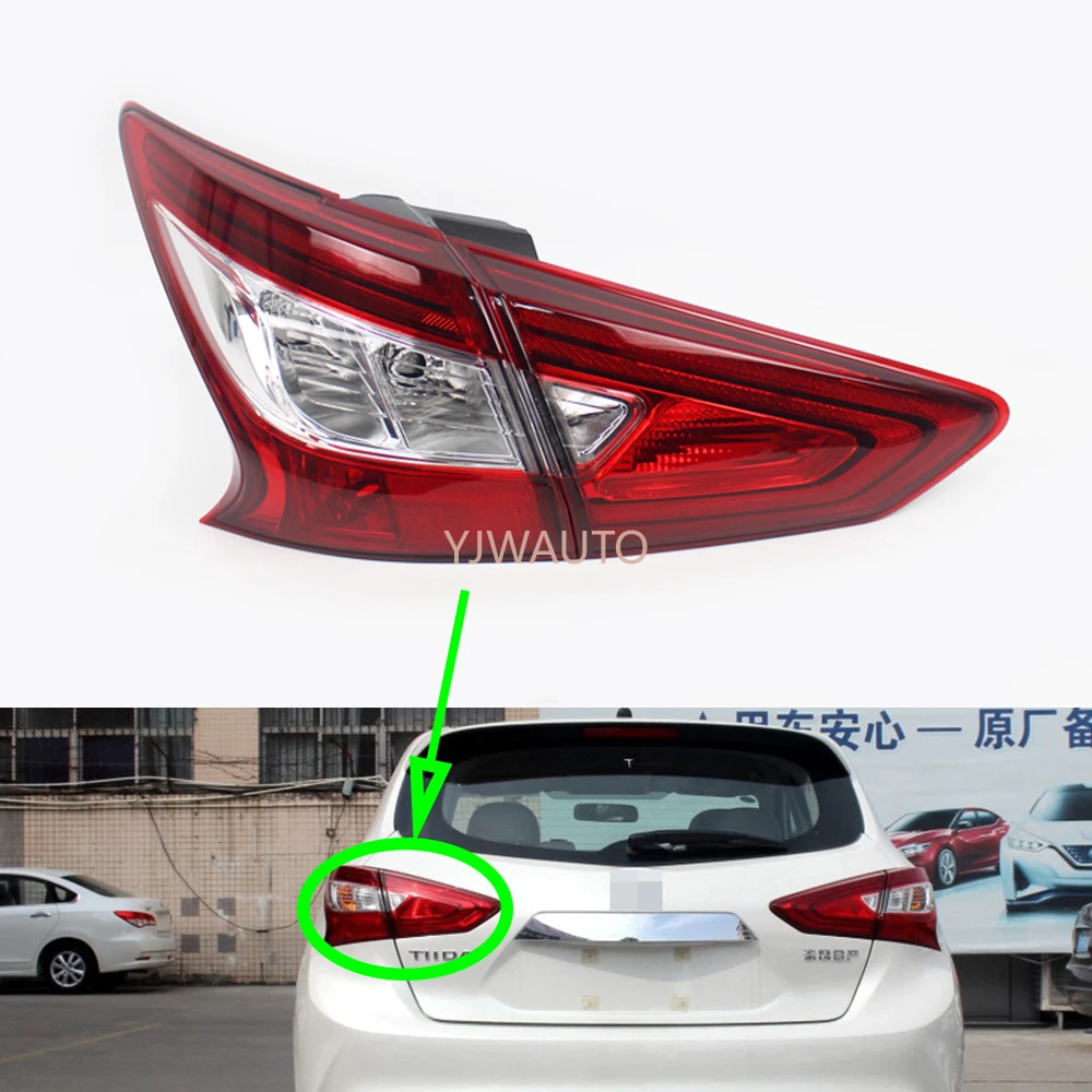 Tail Lamp for Nissan Tiida 2015 2016 2017 2018 2019 Tail Light Car Rear