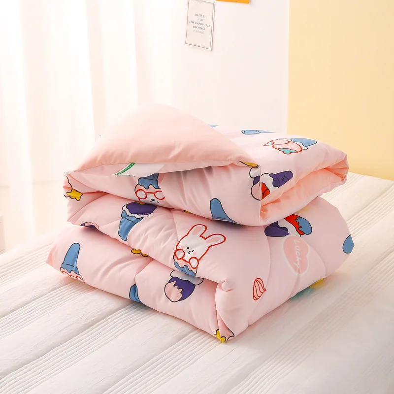 Baby Quilt Autumn and Winter Quilt Core Washed Cotton Nap Cartoon Air Conditioning Thickened Washable Class A