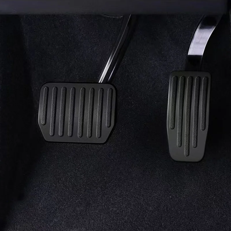 Brake Accelerator Foot Pedal Covers for Tesla Model 3 Y-Highland Aluminum Alloy Pads 2pcs car accessories car pedals pedal cover