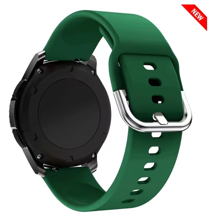 Premium Silicone Watch Strap, 20mm/22mm Band