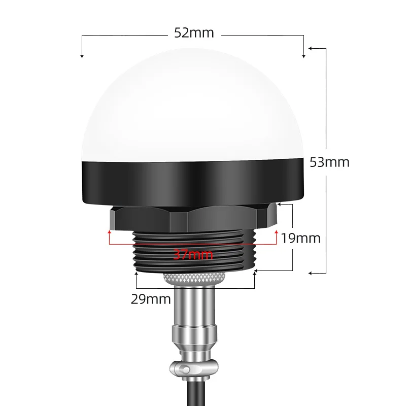Programmable USB 3-Color Signal Light - Industrial LED Indicator With IP66 Waterproof Rating