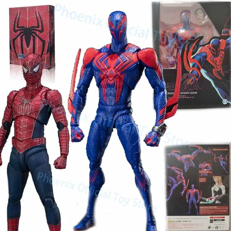 CT Shf Spiderman Tobey Maguire Action Figure Anime 2099 Spider Man: No Way Home Figures Toy Collection Model Figurine Doll Gift