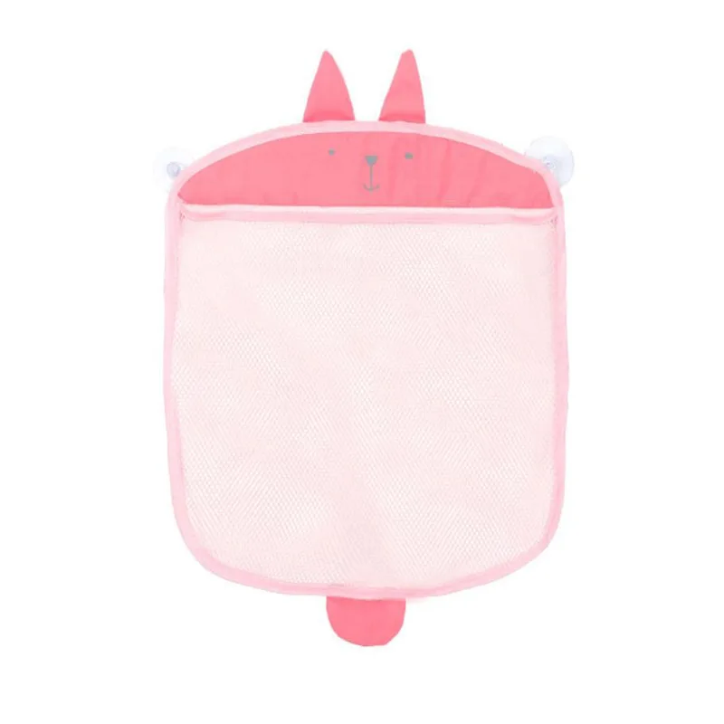 

New Baby Bathroom Mesh Bags Sucker Design for Bath Toys Kids Basket Cartoon Animal Shapes Cloth Sand Toys Storage Net Bag