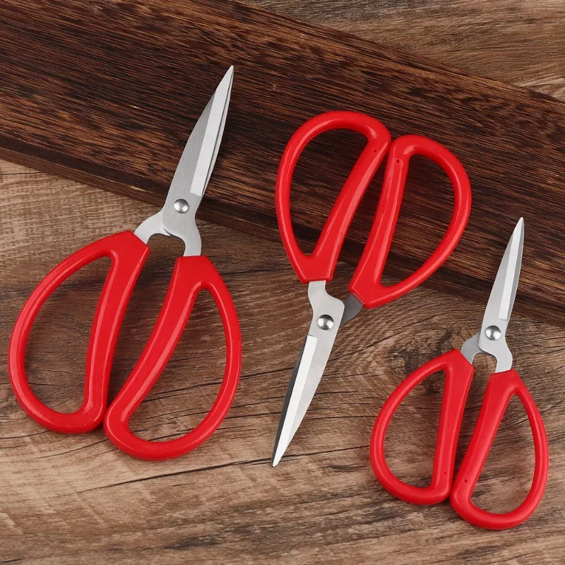 Durable Stainless Steel Household Scissors Sewing Office Scissors Embroidery Leather Fabric Paper Cut Tailor Scissors 2