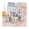 1 Pcs Stainless Steel Household Food Storage Container Storage Bottle Coffee Powder Sugar Container Airtight Can Holder Canister 2