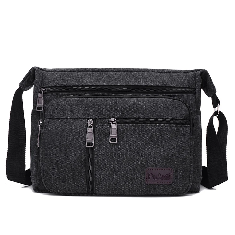 Men's Canvas Messenger Bag With Multiple Pockets, Large Capacity Portable  Tool Kit，Men's Casual Travel Hiking Crossbody Bag, Outdoor Shoulder Bags