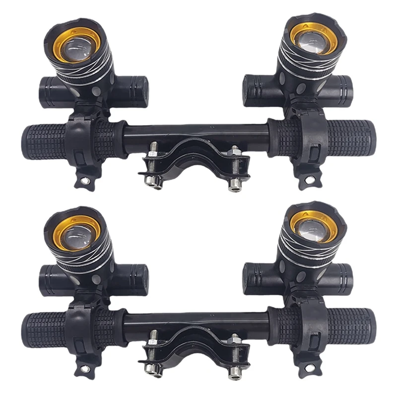 

4-кратный светодиодный фонарь для электрического скутера, перезаряжаемый от USB T6, прожектор, противотуманная фара для Xiaomi M365 /Pro