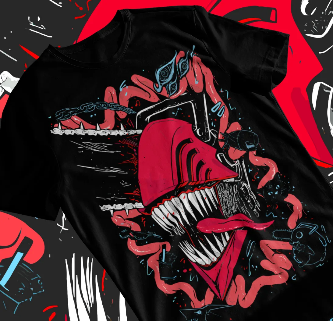 

Denji T-Shirt Chainsaw Man Pochita Makima Unisex Anime Shirt Soft Tee All sizes