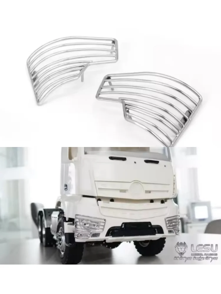 1/14 RC Truck Lampenabdeckung Schutznetz Scheinwerferabdeckung Schutznetze für Tamiya Arocs Kipper-LKW Lesu G-6175 Modell-LKW – Detail 12