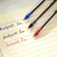 Deli 1mm Ballpoint Pen Ball Point Pens Kids School Office Supplies Gel Pen 3Colors 5/10PCS  Office Student Gift 2
