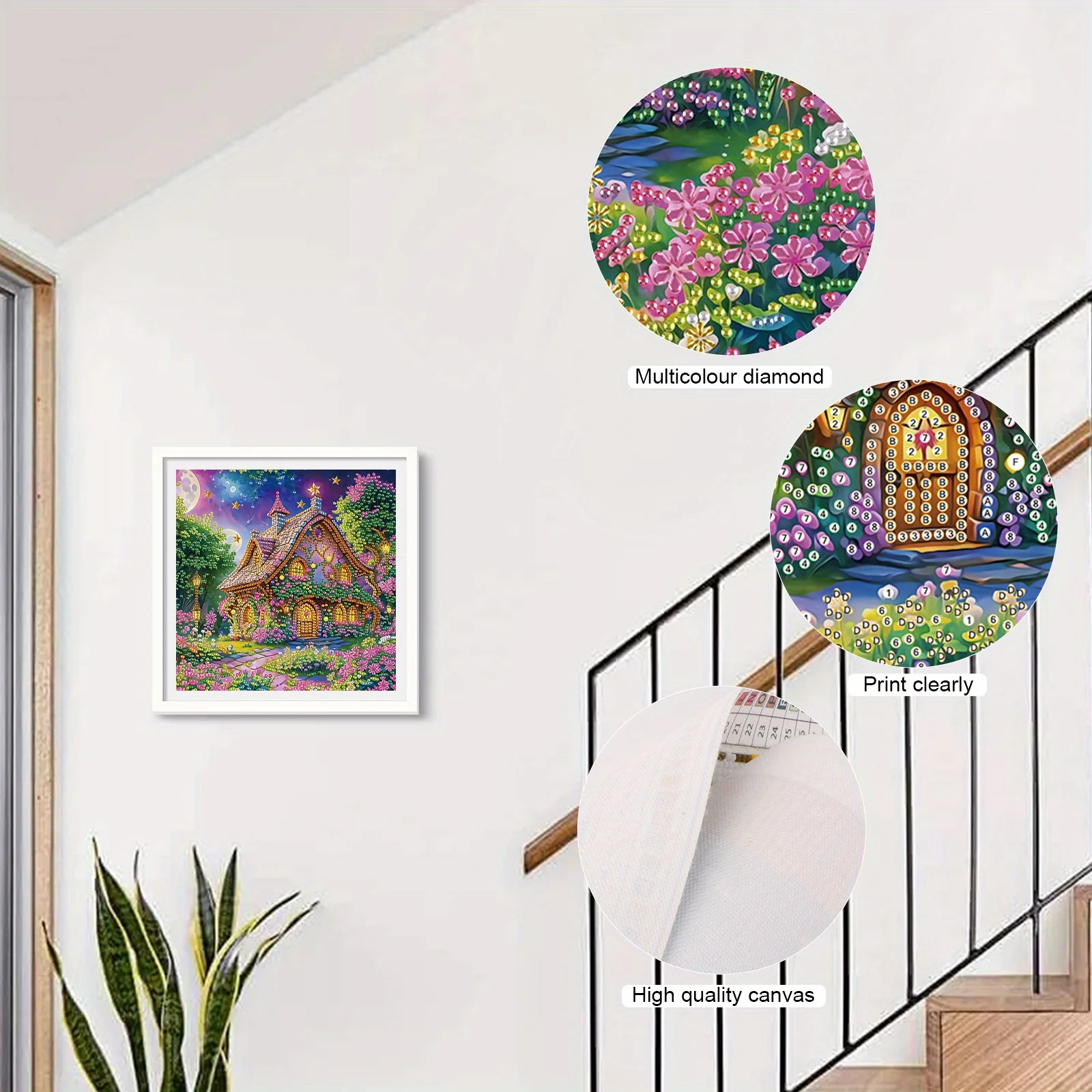 DIY Flower House 5D Special Shape Diamond Art Kits for Beginners Diamond Art Painting Kits for Home Wall Decoration Gift diamond art painting kit