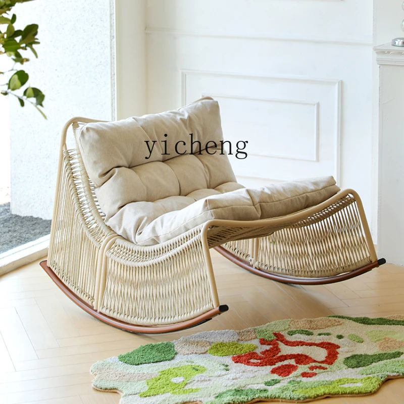 

Zc Adult Recliner Garden Balcony Home Leisure Sofa Chair Living Room Lunch Break Rocking Chair