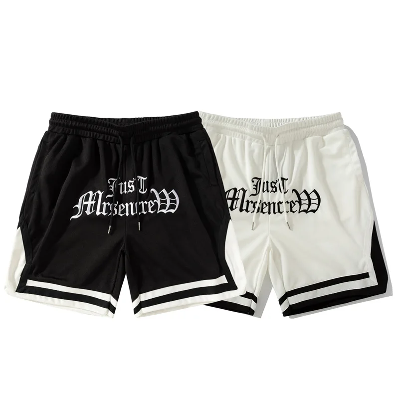 2023 New American Basketball Shorts Men's Loose Fit Quick Dried Sports Capris Fitness Training Pants Ball Pants Trend