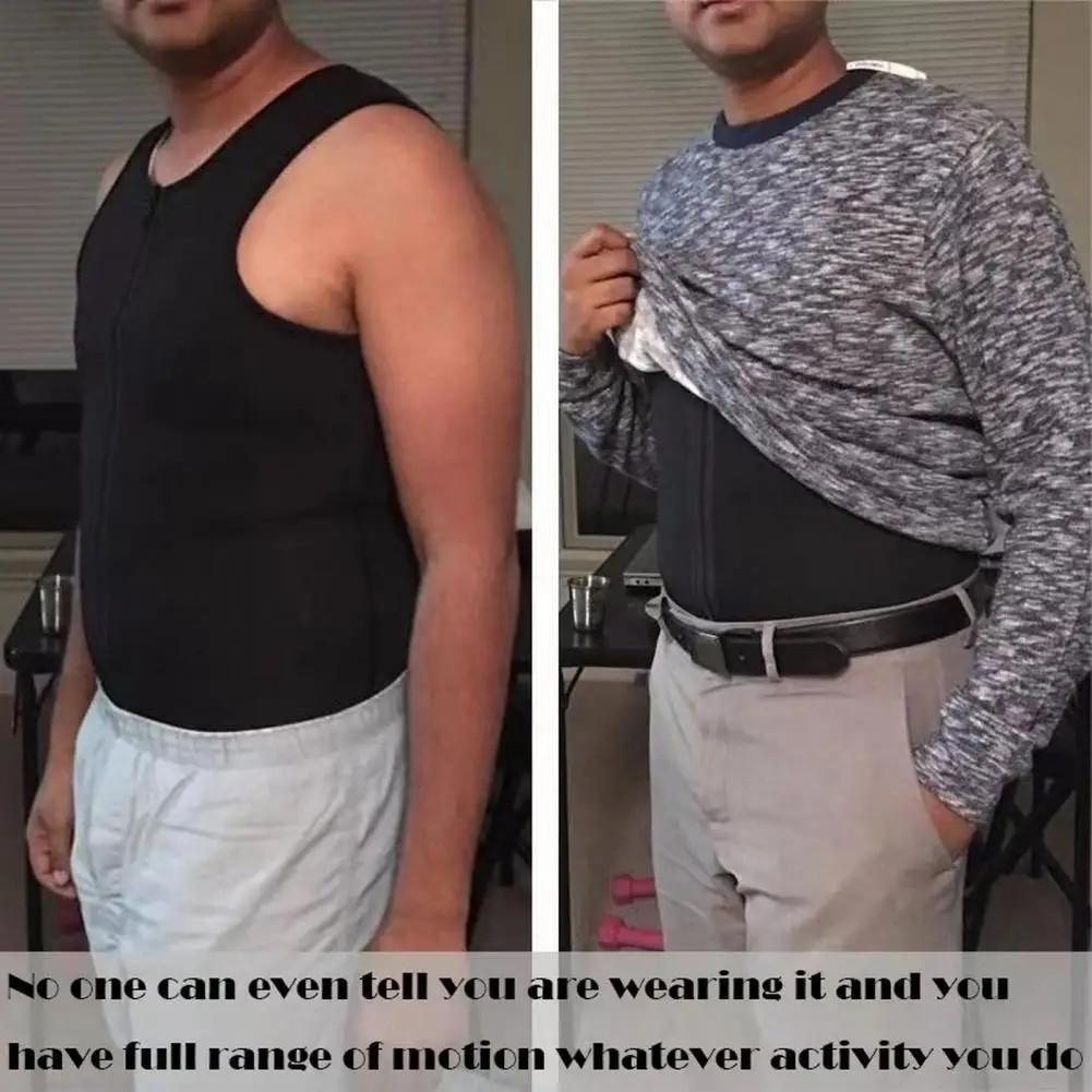 Description Picture 6 of itemSlimming Waistcoat Men's Slimming Corset Vest with Tummy Control Fat Burning Technology O-neck Sleeveless Shapewear Top for Body