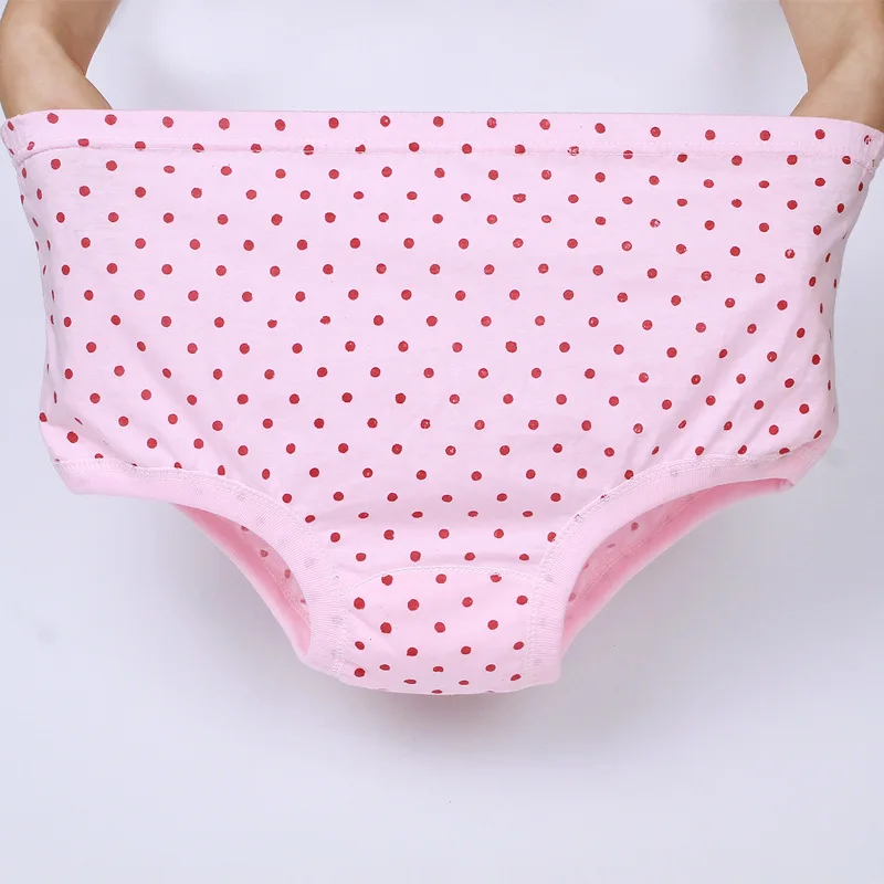 3pcs Pure Cotton Women Panties Large Size High Waist Underwear Briefs Mother Breathable Comfort Panty Plus Size Female Lingeries