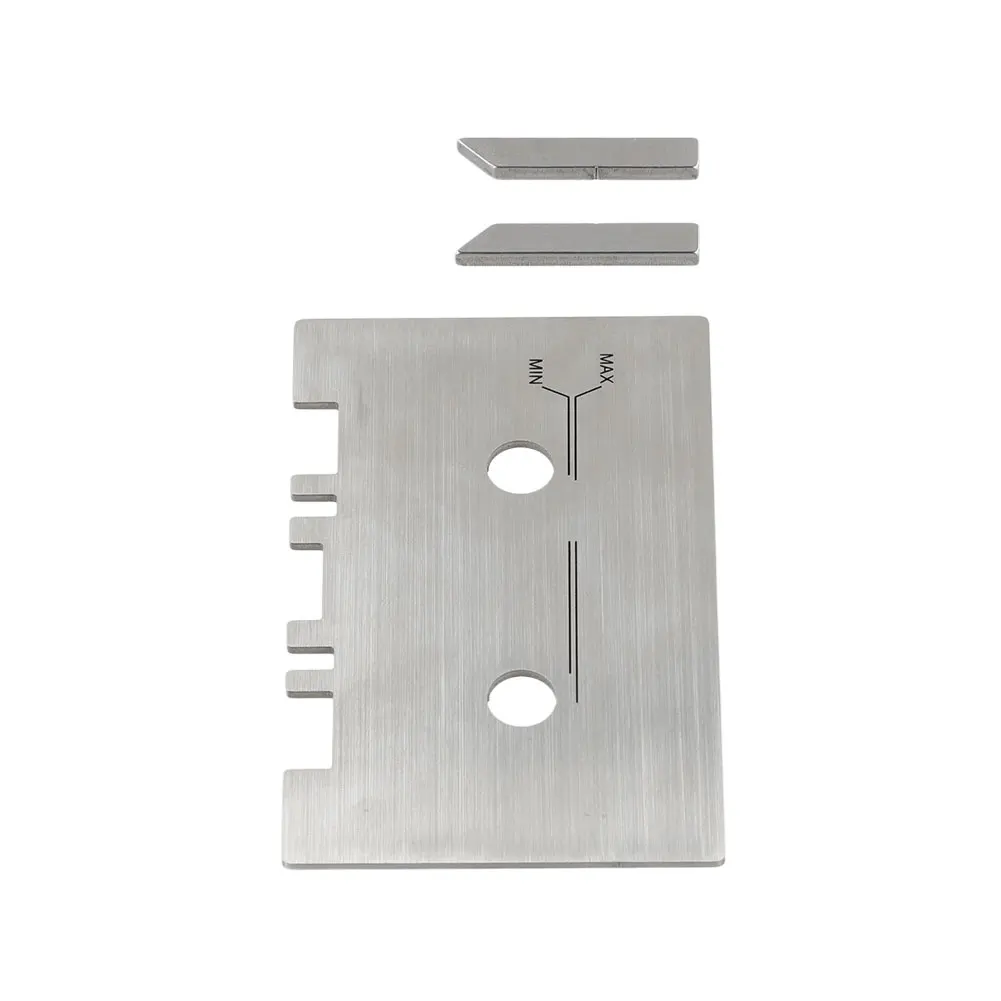 Cassette Cauge Set Mechanical Alignment Metal Guide Set with 2pcs Check Bar Aluminum Alloy Easy To Install Sliver