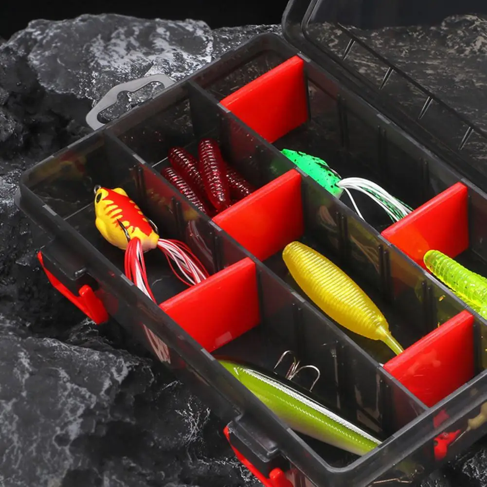 Lure Bait Organizer PP Plastic Translucent Fishing Tackle Box Large  Capacity Reusable Wear-resistant Lure Storage Case For Lake - AliExpress