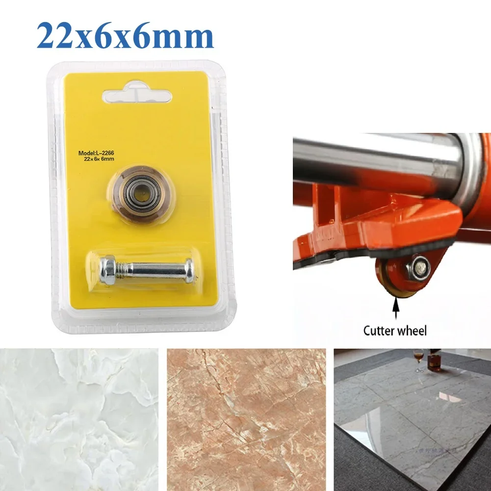 Rotary Bearing Wheel Replacement For Cutting Machine Manual Tile Ceramic Brick Cutter Accessories 22mm 6