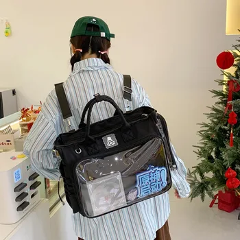 Zaino Quadrato alla Moda per Donna, Borsa Trasparente Multifunzionale a Tracolla, Grande Capacità per Uso Quotidiano, Borsa a Mano 2026