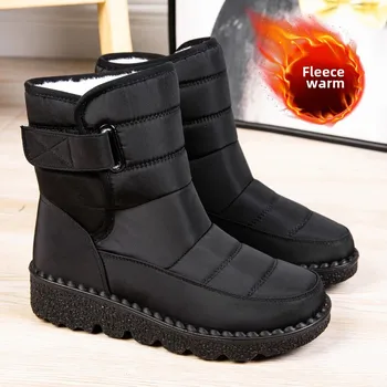 Hot Sale Ladies Shoes Seasonal Women's Shoes Women Snow Boots Warm Shoes Waterproof Shoes Casual Shoes Magic Tape Shoes Women Boot Winter Shoes