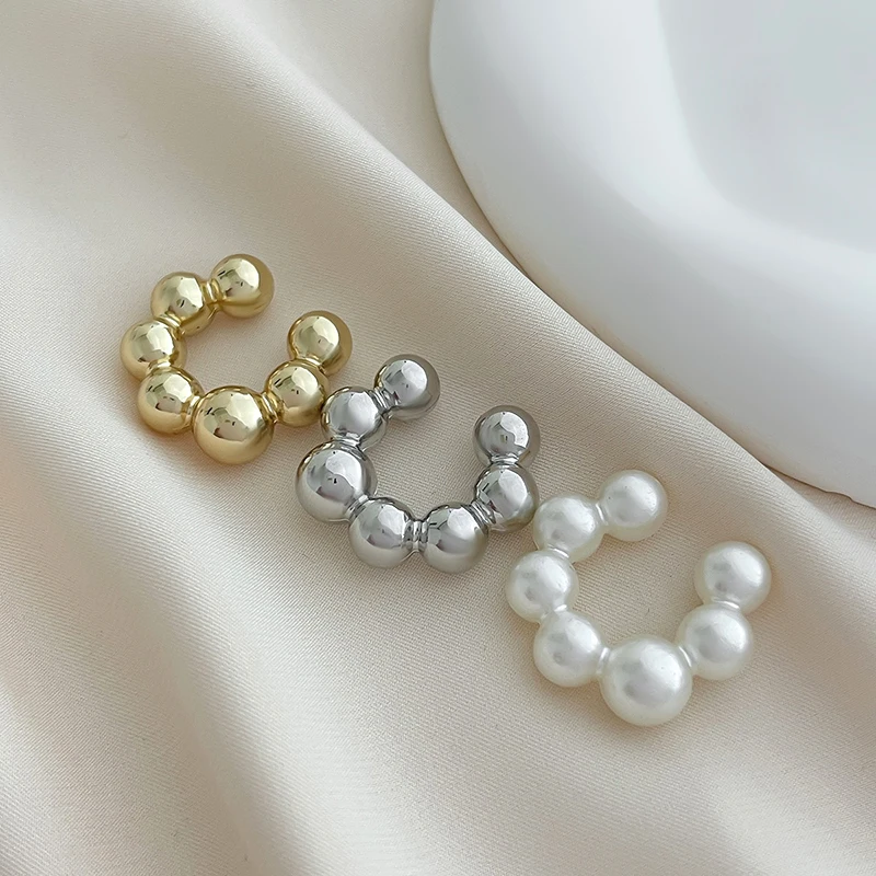 Punk Vintage 3Pcs C Shaped Clip Earrings for Women Image 8