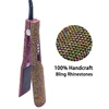 Hair Straightener Plancha Para Cabello 2 Inch Flat Iron with Rhinestones Professional Titanium Straightener Iron Heat-up 480℉ 4