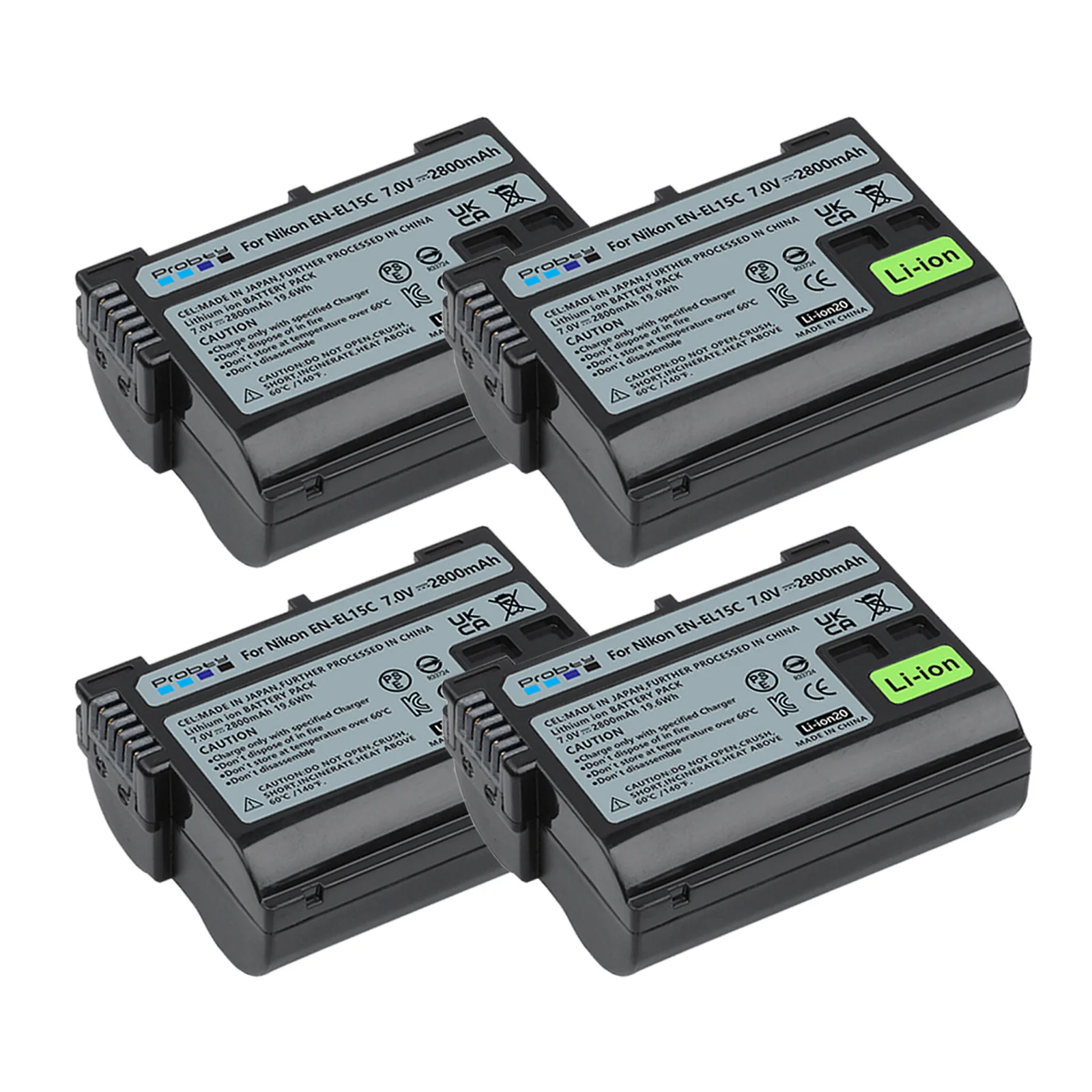 Carregador de bateria para Nikon, carregador LED,
