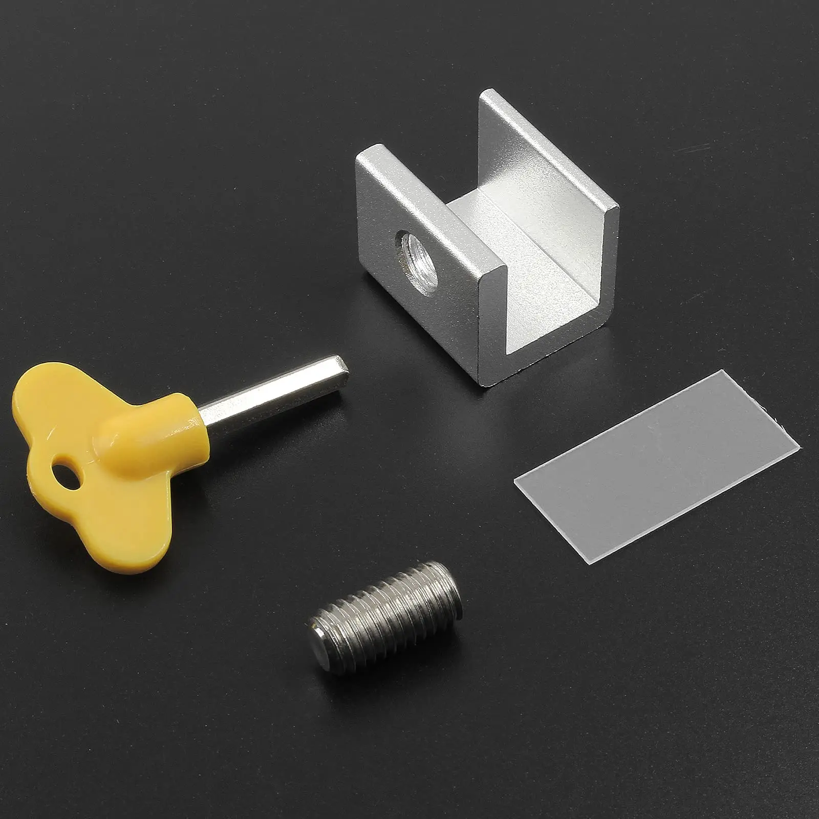 Window Lock Buckle Fixed Aluminum Alloy Screen Sliding Window Child Protection Safety Household Anti-Theft Limit Device 2pcs