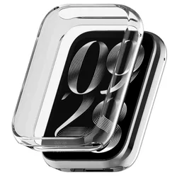 Durable Soft TPU Smart Watch Case with Screen Protector for Mi band 9 Pro (Transparent)