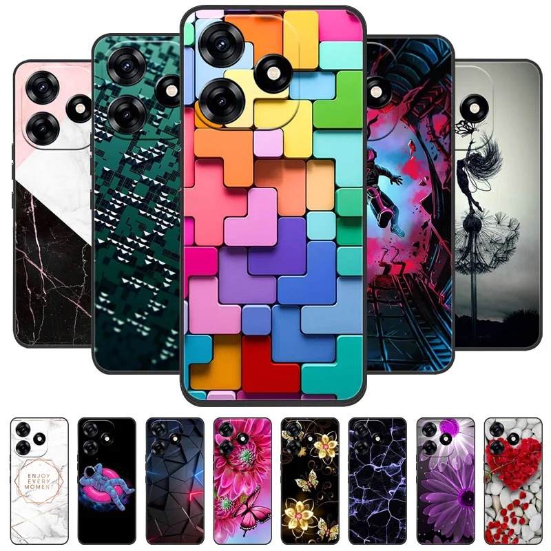 Black Silicone Soft Lion Cat Design Protective Bumper Case