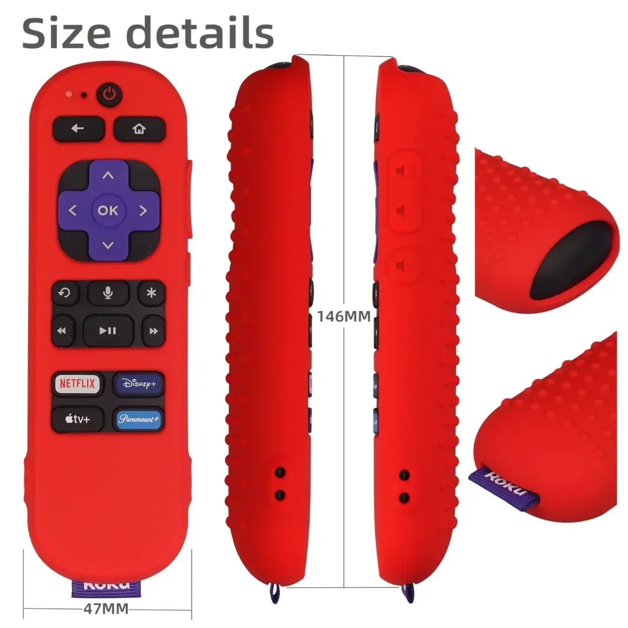 Express 4K+ Silicone Remote Cover For TCL Hisense ForRoku TV Remote Sleeve Skin Smart TV Case Protective Sleeve silicone remote case,silicone remote cover,silicone remote sleeve,remote controller cover,silicone case protector