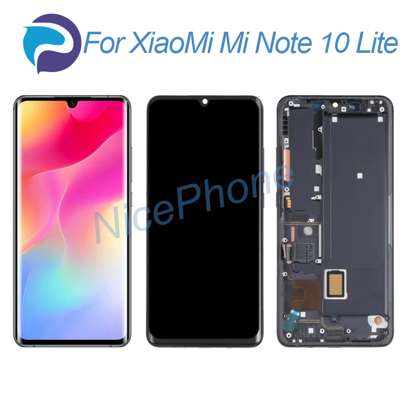 

ЖК-экран и сенсорный дигитайзер для XiaoMi Mi Note 10 Lite 2340*1080 M2002F4LG, M1910F4G Mi Note 10 Lite ЖК-экран дисплей