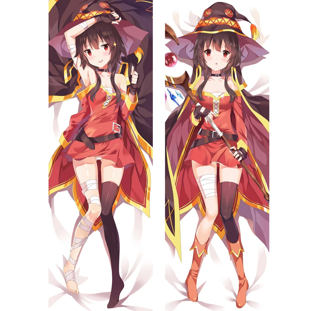 

Anime Dakimakura KonoSuba God's Blessing on This Wonderful World Megumin Hugging Body Pillow Case Cover Home Bedding