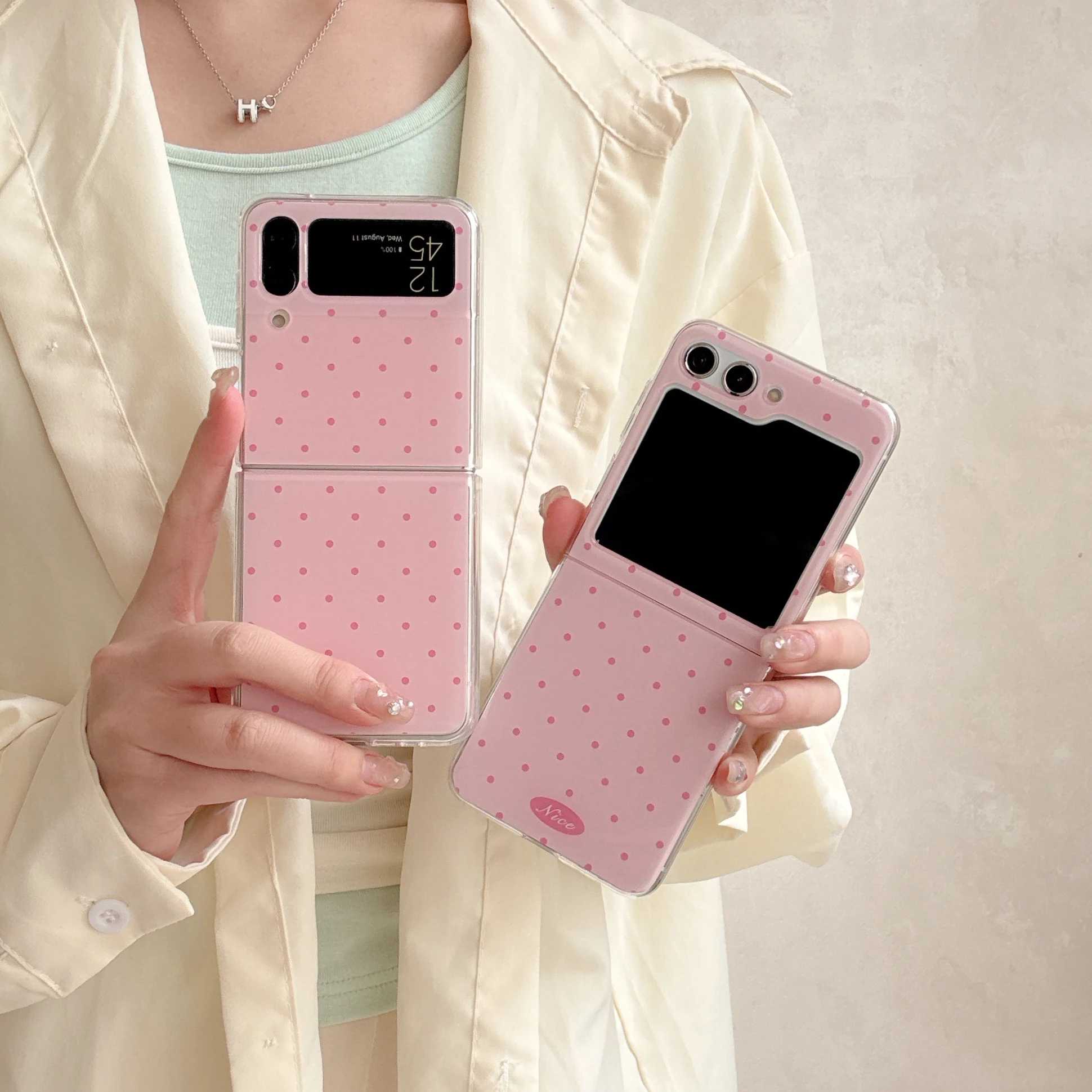 Korean Fashion Candy-Colored Polka Dot Phone Case - Cute Shockproof Back Cover Gift
