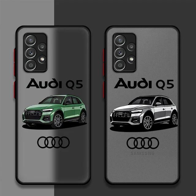 Printed Rubber Clip Phone Case Cover For iPhone - Audi V8 TFSI