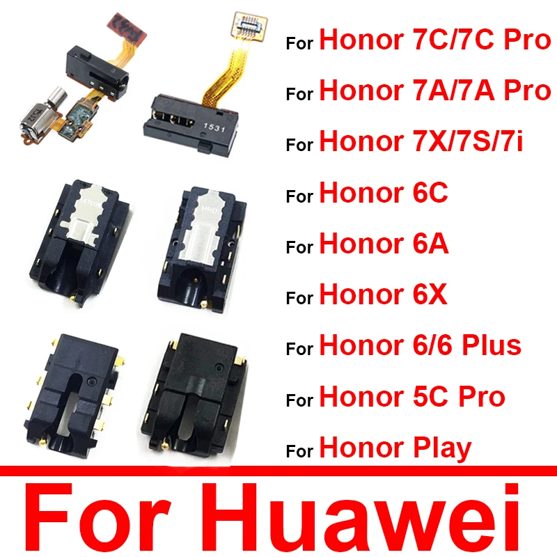 Гибкий аудиоразъем для Huawei Honor 7C 7A 7X 7S 7i 6C 6A 6X 6 5C Plus Pro Play наушники порт ремонта