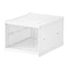 1 Piece Shoe Storage Box With Clear Door Space-Saving Shoe Rack Sturdy Clear Plastic 2